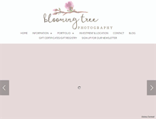 Tablet Screenshot of bloomingtreephotography.com